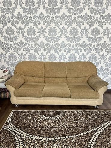 мебель шкаф для одежды: Комплект мягкой мебели, цвет - Бежевый — 2