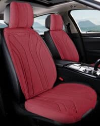 чихол сидения: Чехлы Алькантара, С подушкой, цвет - Красный, Новый, Бесплатная доставка — 3