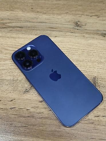 IPhone 14 Pro, Б/у, 128 ГБ, Deep Purple, Чехол, 75 %