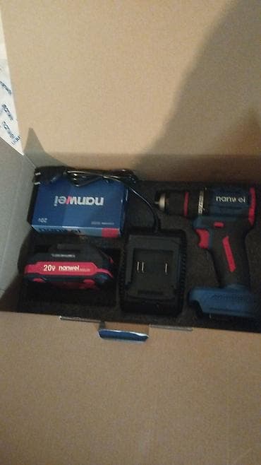 black decker: Аккумуляторная дрель‑шуруповерт Nanwei 20V в комплекте - Питание — 1