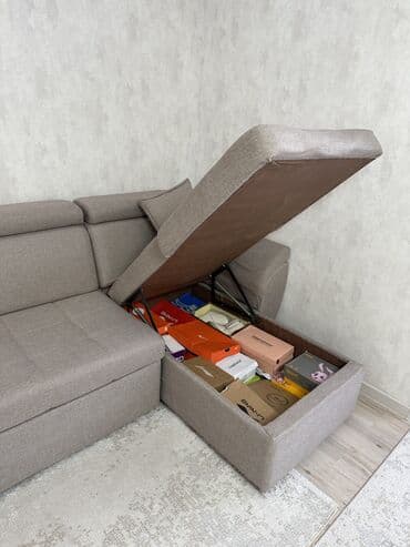 Угловые диваны: Угловой диван, С ящиками — 6