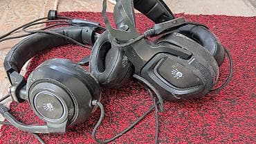 microsoft xbox live: Проводные полноразмерные наушники, Bloody, цвет - Черный — 1