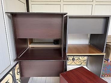 Комплект офисной мебели, Тумба, ДСП, цвет - Коричневый