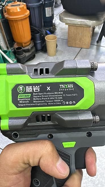 m8: Аккумуляторный ударный гайковерт TNYAN EX1600 (бесщеточный) - — 3