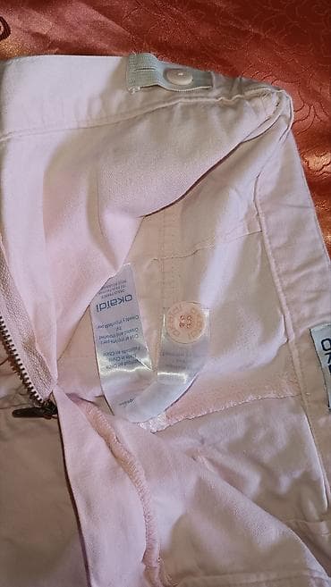 юбки для девочек: Джинсы и брюки, цвет - Розовый, Б/у — 5