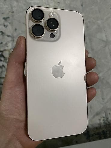 видеорегистратор 360: IPhone 16 Pro Max, Б/у, 256 ГБ, Desert Titanium, Защитное стекло, Чехол, Кабель, 92 % — 2