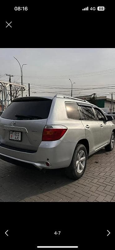 Продажа авто: Toyota Highlander: 2008 г., 3.5 л, Автомат, Бензин, Кроссовер — 7