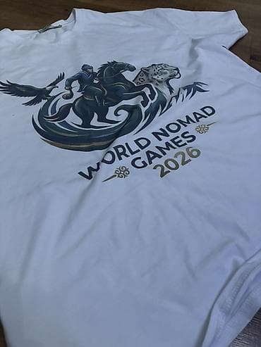 mind error: Футболка World Nomad Games 2026 -ЦЕНА 600 СОМ‼️‼️ - Белая футболка с — 2