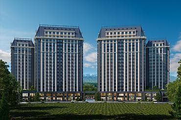 osh flat: 2 комнаты, 78 м², Южная Магистраль Элитка, 13 этаж, ПСО (под самоотделку) — 1