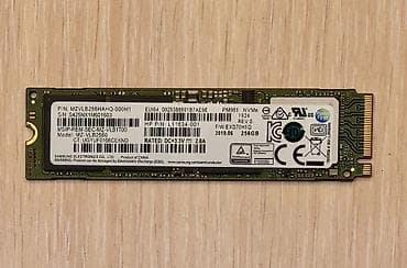 ПК үчүн маалымат алып жүрүүчү, Колдонулган, Samsung, SSD, 256 ГБ, 1.8", ПК үчүн