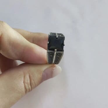 эксклюзивные свадебные пригласительные: Серебряный Мужской Печатка Серебро с марказидами 925 пробы Размеры — 1