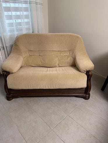 диван 2х: Прямой диван, Б/у — 6