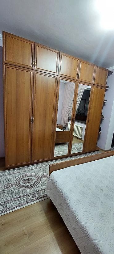 Спальные гарнитуры: Спальный гарнитур, Б/у, Двуспальная кровать, МДФ, Самовывоз, цвет - Коричневый — 4