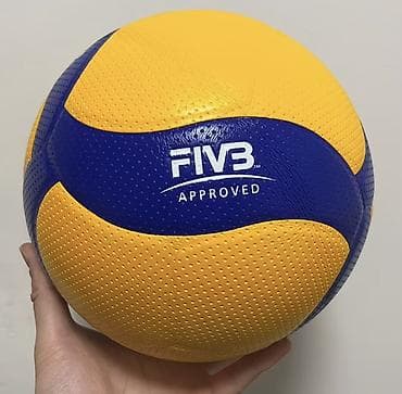 волейбольные кроссы: Волейбольный мяч V300W (желто‑синий) с тиснённым покрытием и — 3