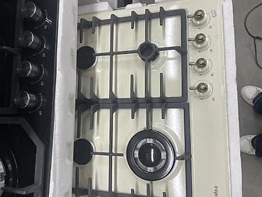 чуки: Газовая варочная панель Midea, 60 см, 4 конфорки - Материал — 2