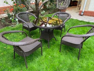 купить мебель из искусственного ротанга бу: Бакча эмерек комплекти — 2