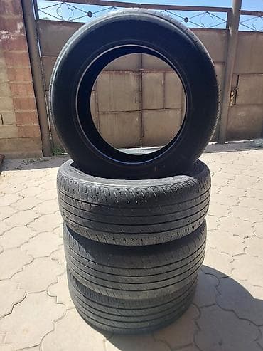 Шины 225 / 55 / R 17, Лето, Б/у, Комплект, Легковые, Корея, Kumho