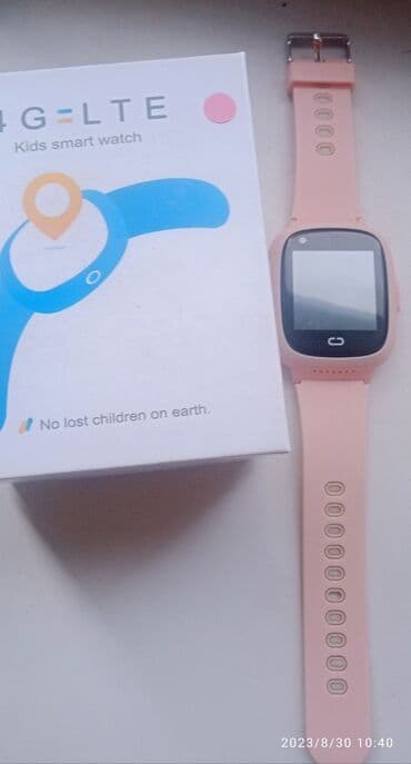 Подростковый Смарт часы для девочек розового цвета 4G SIM at lalafo.kg Подростковый Смарт часы для девочек розового цвета 4G SIM