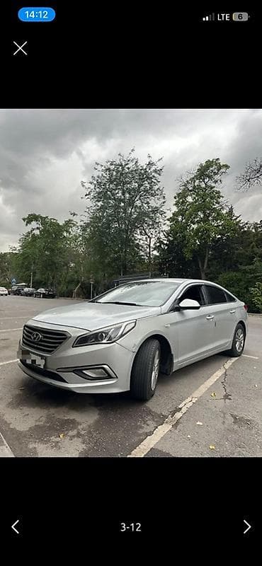 Транспорт: Hyundai Sonata: 2015 г., 2 л, Автомат, Газ, Седан — 3