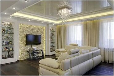 ремонт натяжных потолков: Натяжной потолок Глянцевое, Матовое, 3D потолки Гарантия, Бесплатная консультация, Бесплатный замер — 27