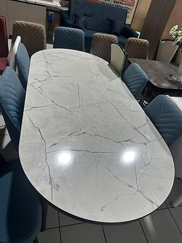 small table: Кухонный стол и стул, Новый, Бесплатная доставка, цвет - Серый — 2