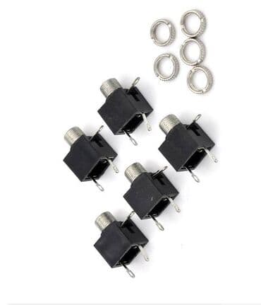 128 флешка: Гнездовой стерео audio разъем с гайкой для аудио-монтажа печатной — 3