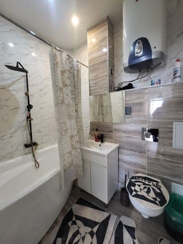 квартира снять на долгий срок хозяин: 1 бөлмө, Душ кабинасы, Жаздык, жууркан-төшөк каптары, Кондиционер — 5