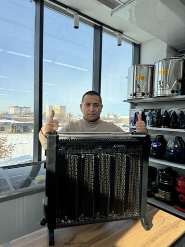 купить масляный обогреватель в бишкеке: Электрический обогреватель Микатермический, Напольный, более 2000 Вт — 1