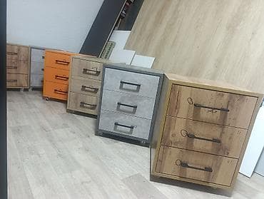 Офисная тумба, Новый, ЛДСП, цвет - Оранжевый