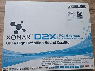 Продаётся б/у звуковая карта ASUS "Xonar D2X" 7.1 PCI-Ex1. Полный