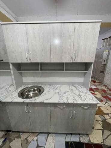 кухонный стол для маленькой кухни купить: Кухонный гарнитур, Новый, цвет - Белый, ДСП, Бесплатная доставка — 3