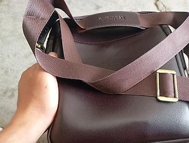 michael kors сумки бишкек: Сумка через плечо Leathario, тёмно‑коричневая. - Материал: гладкая — 6
