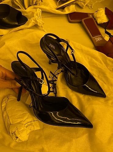 обувь zara: Туфли, 37, Zara, Новый, цвет - Черный — 4