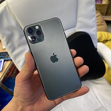 крутые номера: IPhone 11 Pro, Б/у, 256 ГБ, Зеленый, 100 % — 1