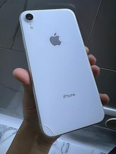 IPhone Xr, Б/у, 64 ГБ, Белый, 77 %
