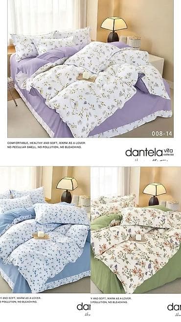 атласное постельное белье: Постельное белье Dantela Vita, Home Collection - Комплект с нежным — 3