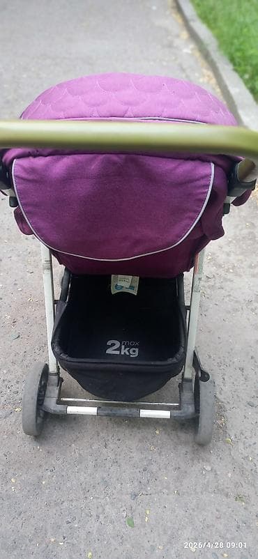 cam коляску 3в1: Прогулочная коляска RANT Vega, фиолетовая - Легкая складная рама из — 6