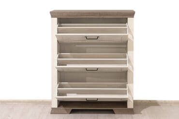 шкаф для обуви с полками: Тумба для обуви 3Д Марсель, Ясень Снежный, БРВ Брест (Беларусь) — 4