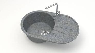 цена на столешницы для кухни: Кухонная мойка Glanz Касандра J110 Каменная мойка из литого мрамора — 10