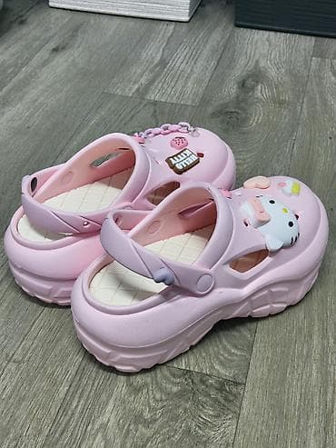 осенний обувь: Сабо, 33, Crocs, Новый, цвет - Розовый — 3