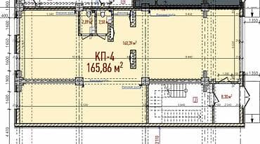 Коммерциялык мүлк: Кеңселерди ижаралоо, 166 м², Турак комплексинде — 2