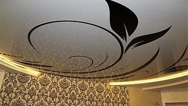 motion design: Натяжной потолок Глянцевое, Матовое, 3D потолки Гарантия, Бесплатная консультация, Бесплатный замер — 7