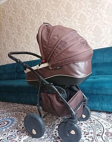 pier cardin: Коляска, Другой бренд, цвет - Коричневый, Б/у, Самовывоз, Платная доставка — 4