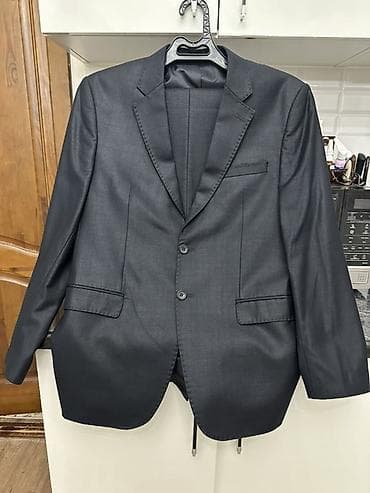 женский ич кийим: Классический мужской пиджак темно‑серого цвета. - Фасон: однобортный — 2