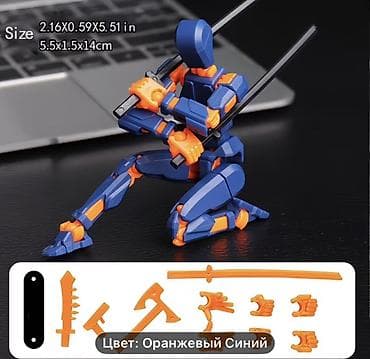 Музыкальные инструменты: Артикулируемая фигурка-манекен «Ниндзя» для позирования и игр - — 1