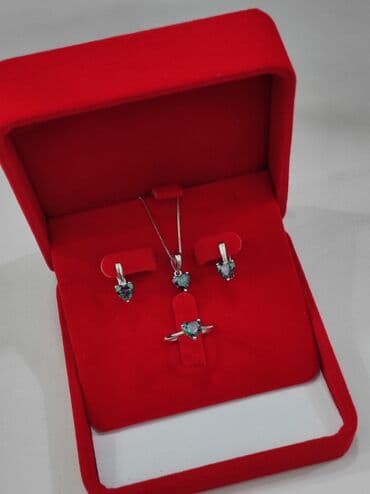 набор пандора: Серебряный Набор+ Цепочка Сердочка Дизайн под Пандора Размеры — 4