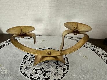 Подсвечник латунный