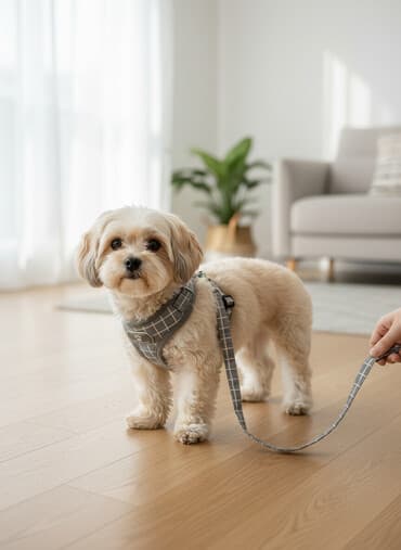 сухой корм для кошек оптом: Шлейка с поводком для мелких пород собак. Размер XS до 1,5 кг — 1