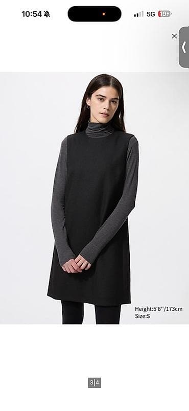 Айымдардын кийими: Күнүмдүк көйнөк, Кыска модель, Түз, M, L — 2