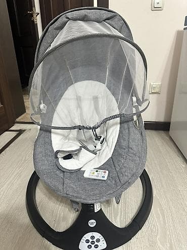 anex e type: Продаю Шезлонг Baby Swing S0008 в сером цвете. - Электронный шезлонг — 1